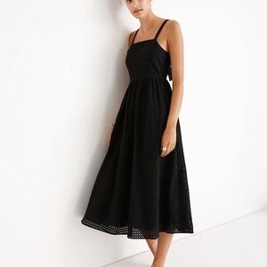 Madewell Eyelet Bow-Back Midi‎ Dress